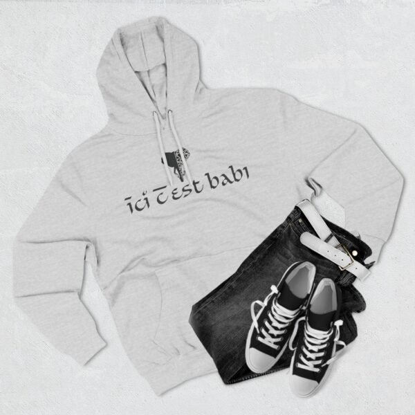 Three-Panel Fleece Hoodie ICB – Image 9