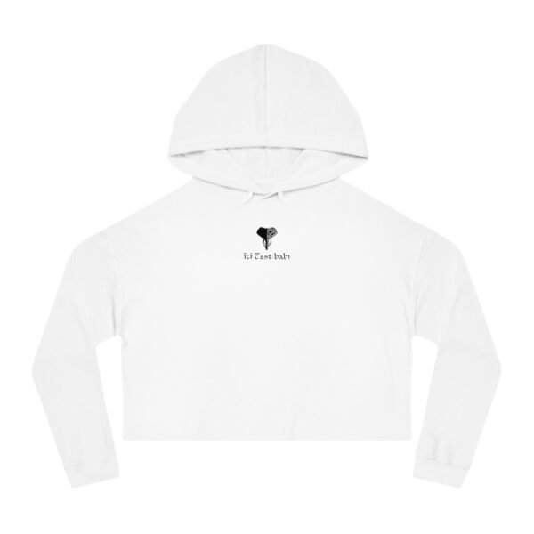 Women’s Cropped Hooded Sweatshirt – Image 4