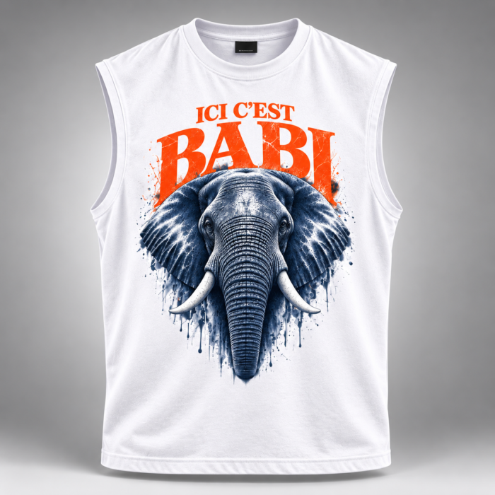 BABI ZIPPA — Sleeveless Tee